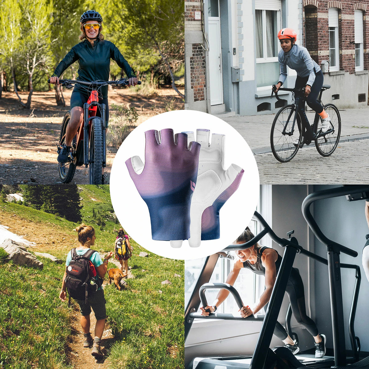 freizeit handschuhe TVI Fahrradhandschuhe Damen Sommer Halbfinger Handschuhe, mit SBR ruts – ROCKBROS-DE