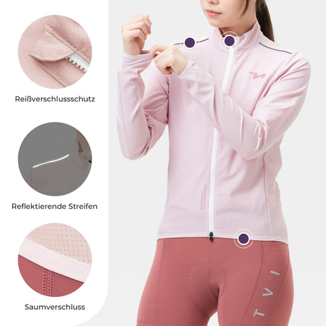 TVI Fahrradjacke Damen – Atmungsaktiv, leicht & winddicht