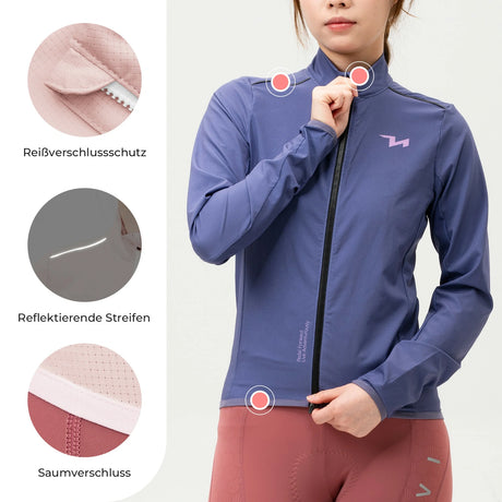 TVI Fahrradjacke Damen – Atmungsaktiv, leicht & winddicht