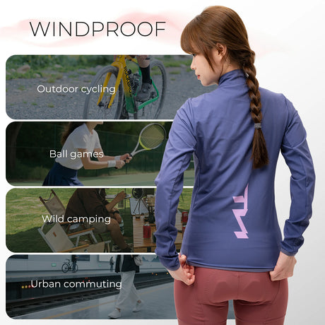 TVI Fahrradjacke Damen – Atmungsaktiv, leicht & winddicht