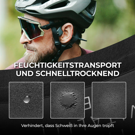 TVI Fahrradmütze Winter – Fleece‑Helmuntermütze mit Ohrenabdeckung