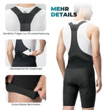 Trägerhose Fahrrad Herren mit Elastisch 4D Ergonomisches Sitzpolster - ROCKBROS-EU