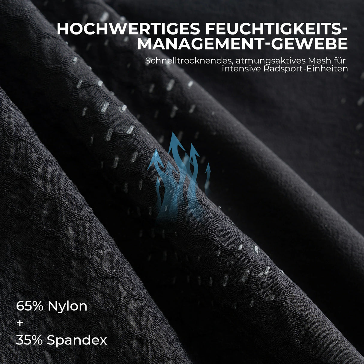 Trägerhose Fahrrad Herren mit Elastisch 4D Ergonomisches Sitzpolster - ROCKBROS-EU