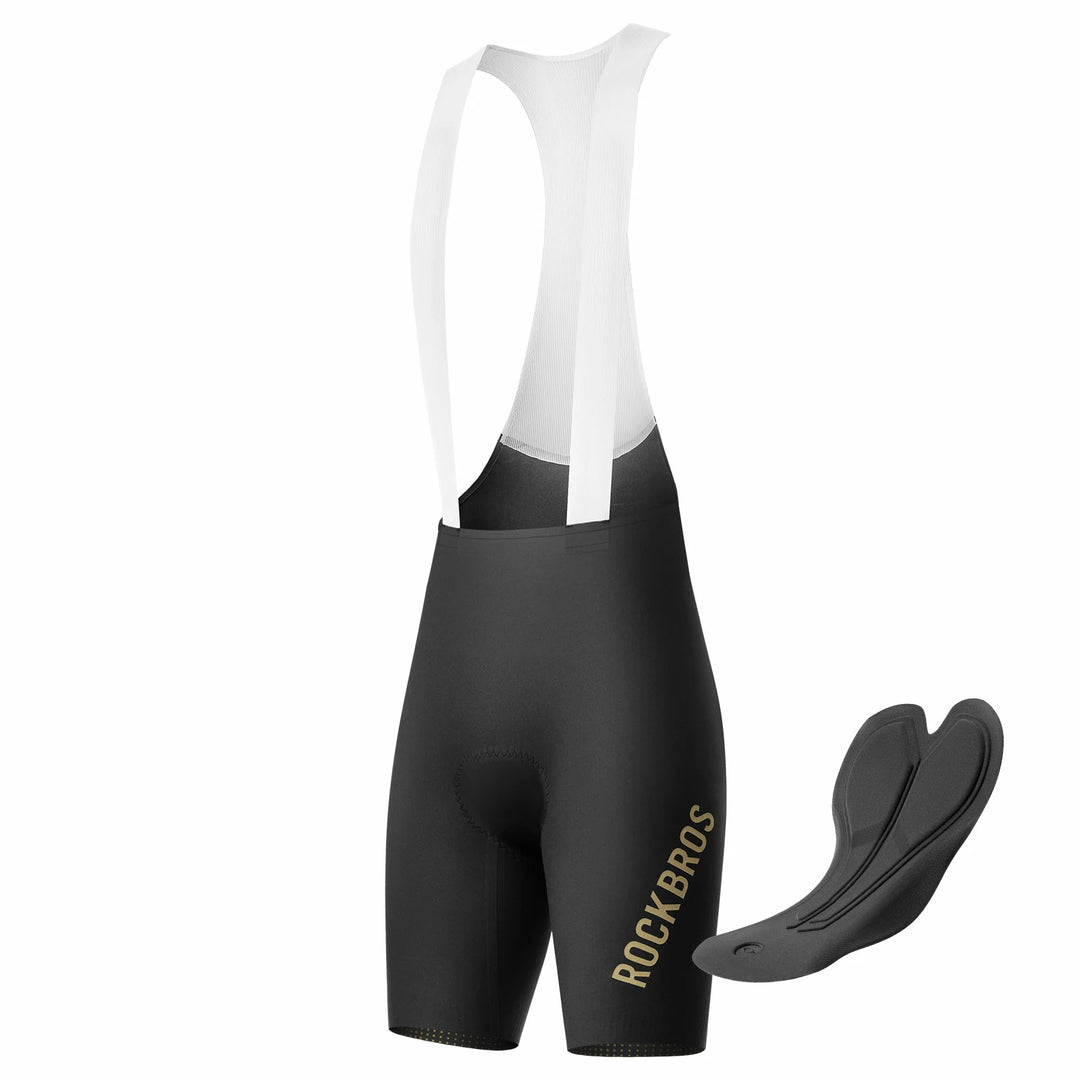 rennrad trägerhose herren Trägerhose Fahrradhose mit Sitzpolster Herren, Nahtlos Atmungsaktive –  ROCKBROS-DE