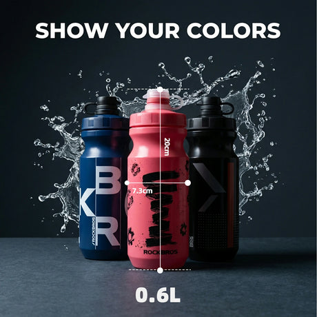 Trinkflasche 600 ml – Auslaufsicher, BPA‑frei, einhändig