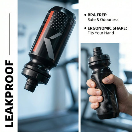 Trinkflasche 600 ml – Auslaufsicher, BPA‑frei, einhändig