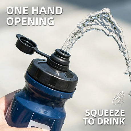 Trinkflasche 600 ml – Auslaufsicher, BPA‑frei, einhändig