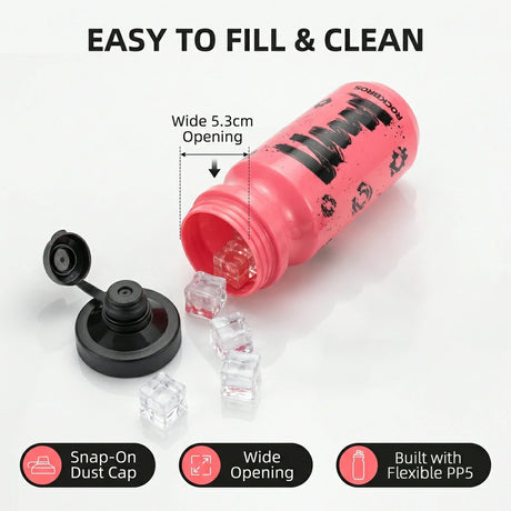 Trinkflasche 600 ml – Auslaufsicher, BPA‑frei, einhändig