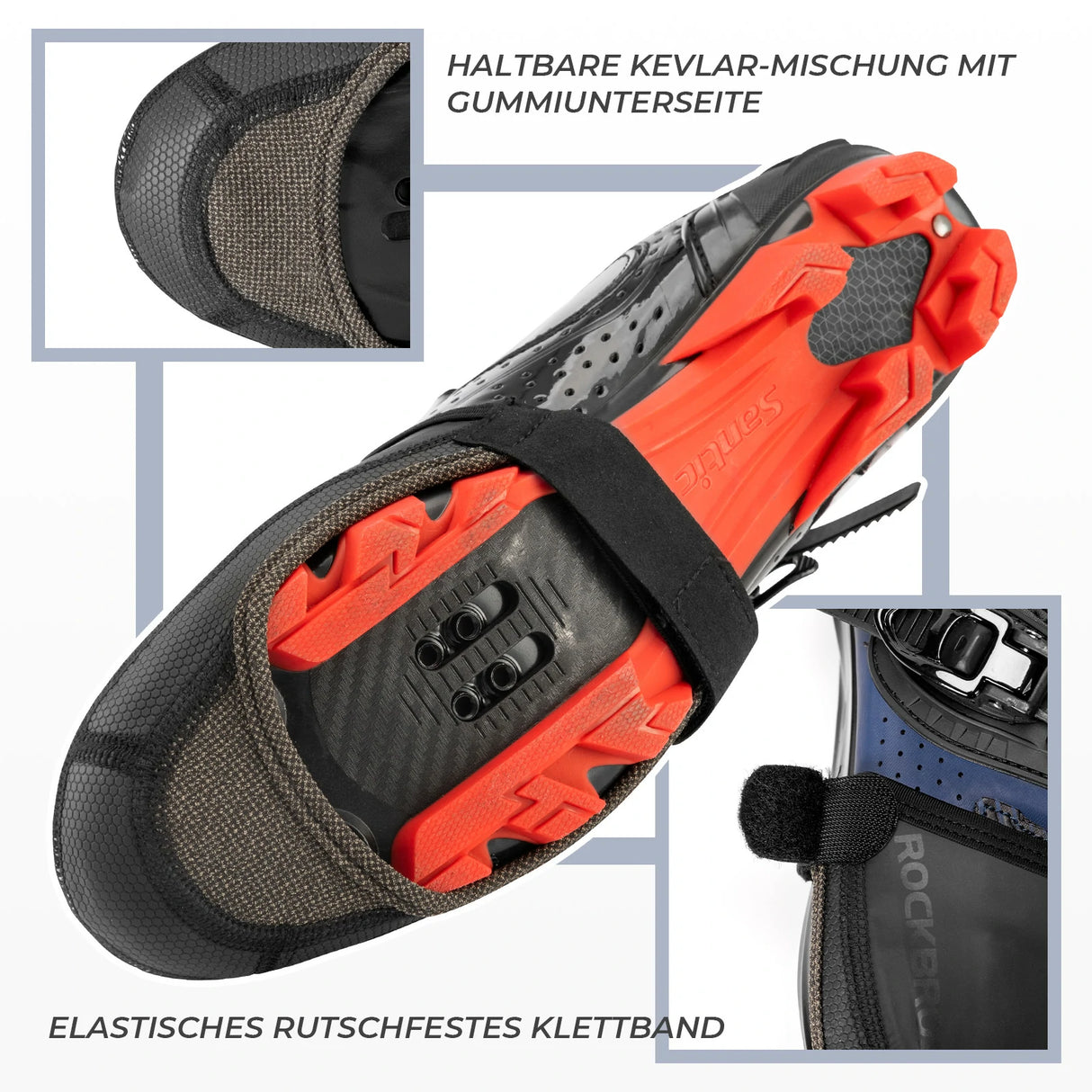 Fahrrad-Überschuhe – Wasserdicht, Winddicht & Reflektierend