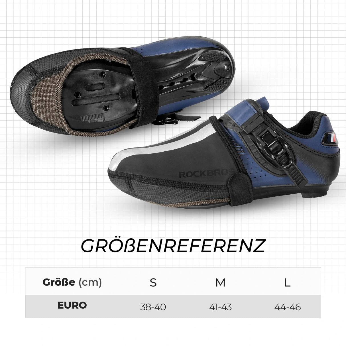 Fahrrad-Überschuhe – Wasserdicht, Winddicht & Reflektierend