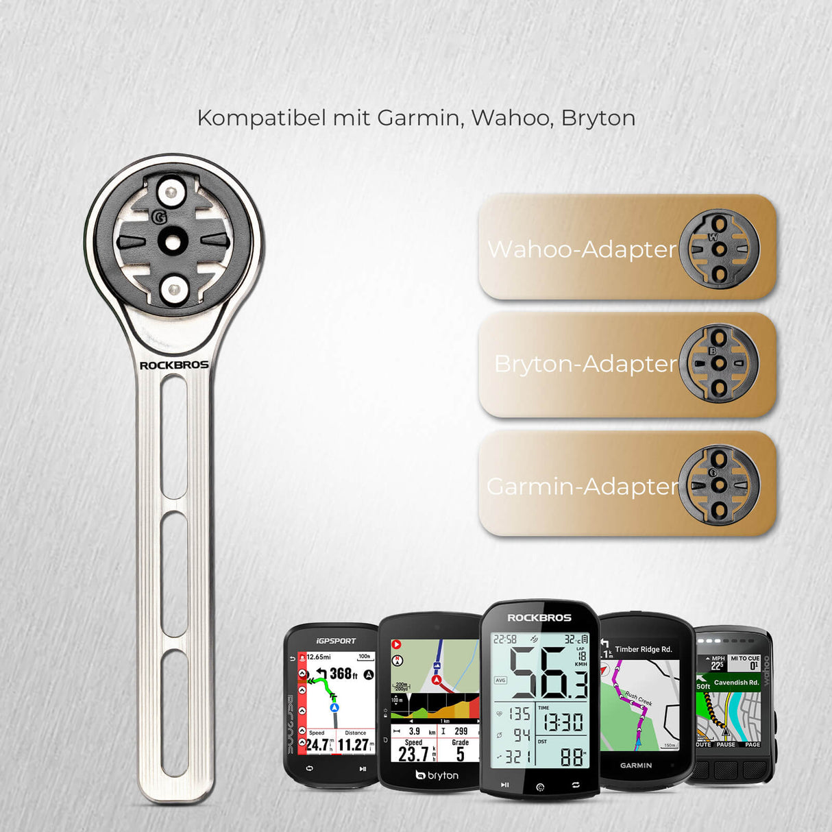 Universal Fahrradcomputer-Halterung – Leicht & Werkzeugfrei