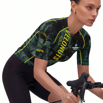 radtrikot damen rennrad Velonuts Ultra Short Damen Radtrikot Kurzarm Grün – ROCKBROS-DE
