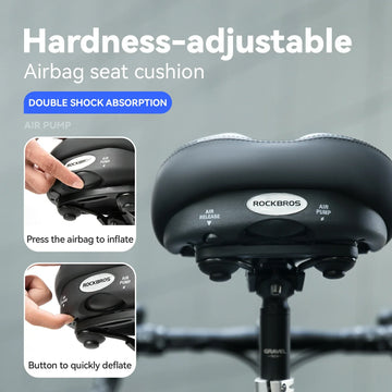 Adjustable Bicycle Saddle with Air Cushion – ROCKBROS-DE