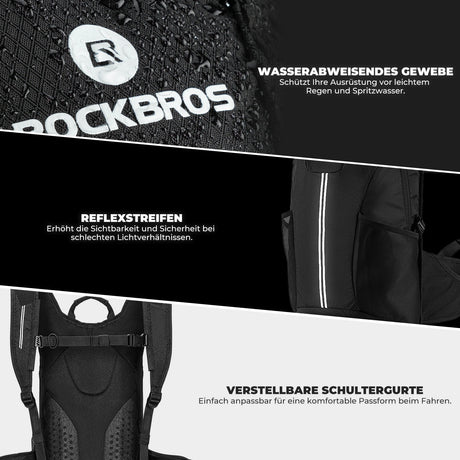 ROCKBROS Wanderrucksack 20 L – Ultraleicht, faltbar, mit Rückenbelüftung