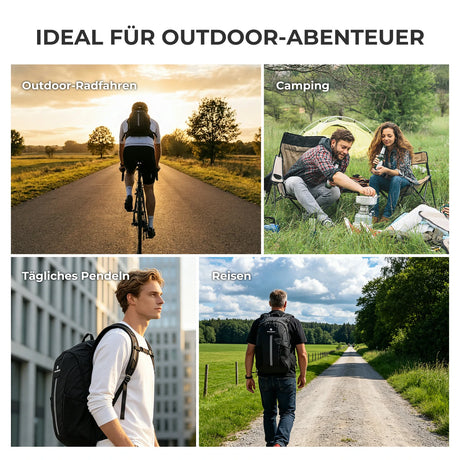 ROCKBROS Wanderrucksack 20 L – Ultraleicht, faltbar, mit Rückenbelüftung