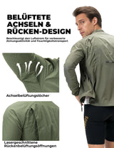 Winddichte Fahrradjacke – Leicht, Atmungsaktiv, Schnelltrocknend & Faltbar