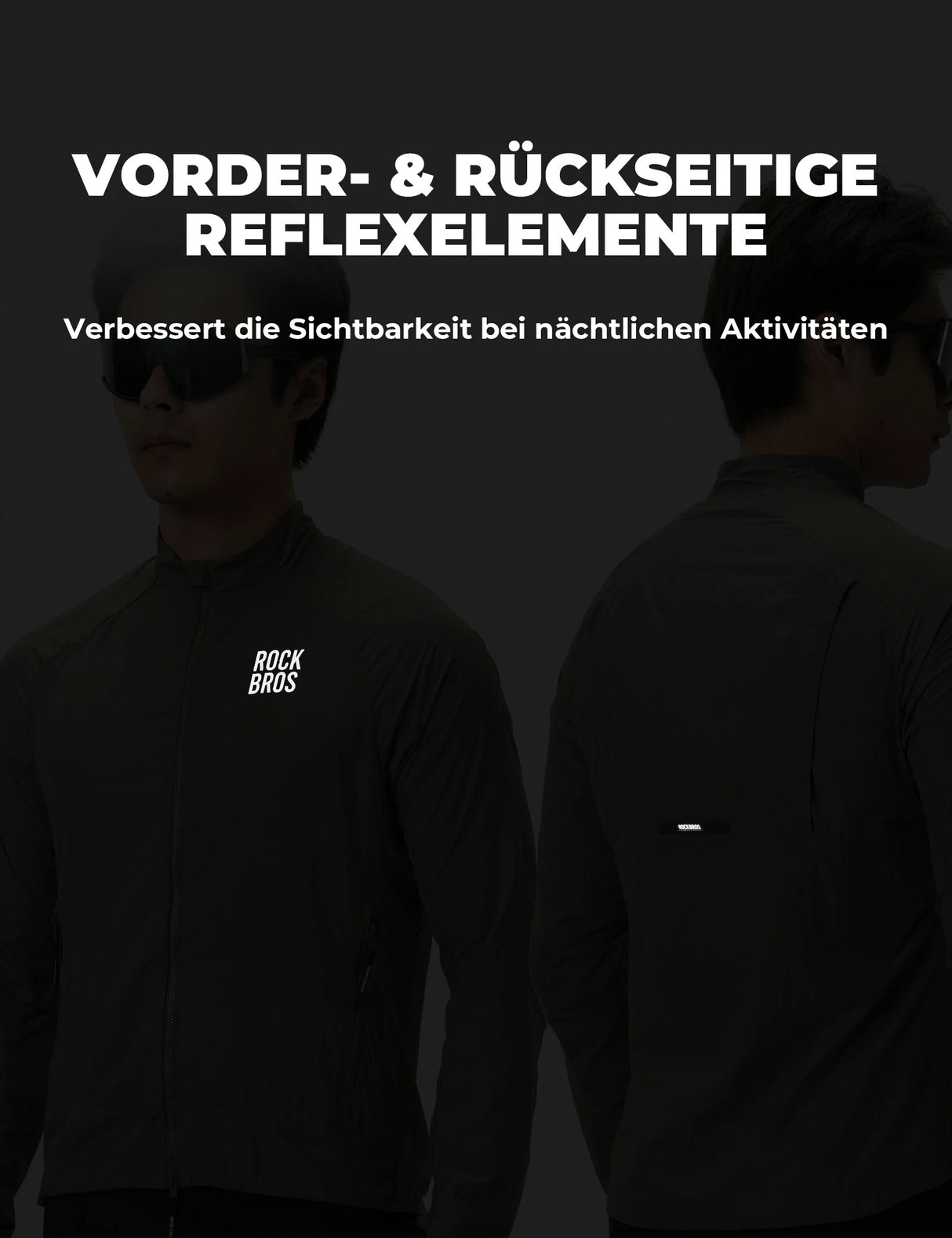 Winddichte Fahrradjacke – Leicht, Atmungsaktiv, Schnelltrocknend & Faltbar