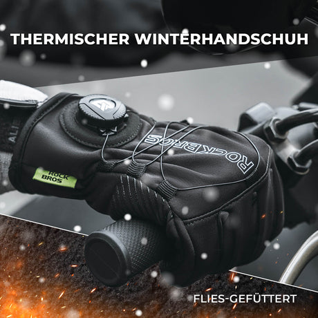 Winter Fahrradhandschuhe Touchscreen – Thermogefüttert & Reflex