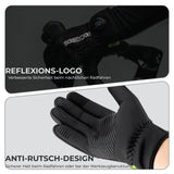 Winter Fahrradhandschuhe Touchscreen – Thermogefüttert & Reflex