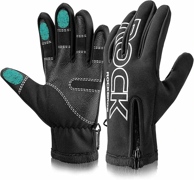 Winter Fahrradhandschuhe Touchscreen Winddicht Warm Wasserabweisend –  ROCKBROS-DE
