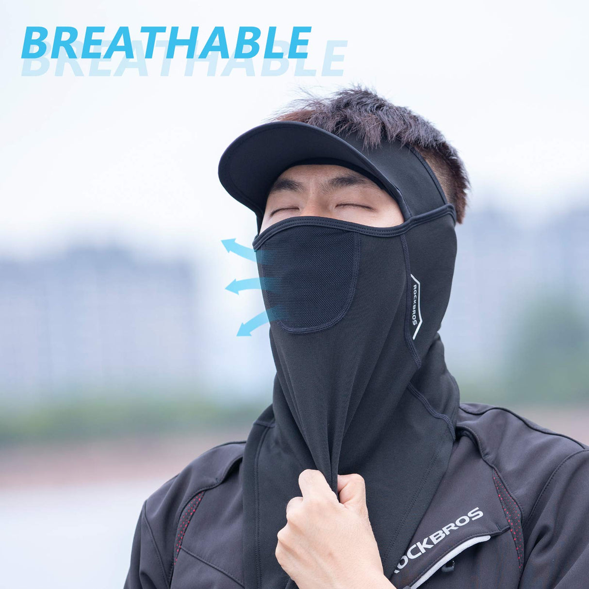 Winter Halbe Sturmhaube Fahrrad Balaclava mit Krempe