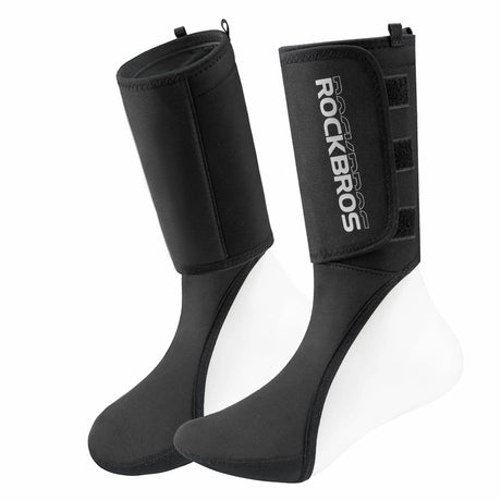 Zehenwärmer Wiederverwendbar, Winddichte Beinschutz Winter Zehenwärmer mit Knöchelschutz