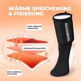 Zehenwärmer Wiederverwendbar, Winddichte Beinschutz Winter Zehenwärmer mit Knöchelschutz