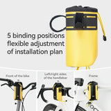 AS-162 100% Waterproof Water Bottle Handlebar Bag 1L - ROCKBROS-EU