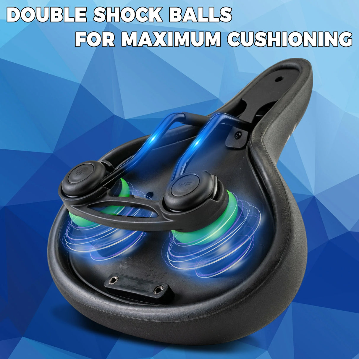 Bequemer Fahrradsattel Weicher Sattel mit Doppel-Federung