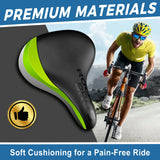 Bequemer Fahrradsattel Weicher Sattel mit Doppel-Federung