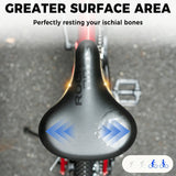 Bequemer Fahrradsattel Weicher Sattel mit Doppel-Federung