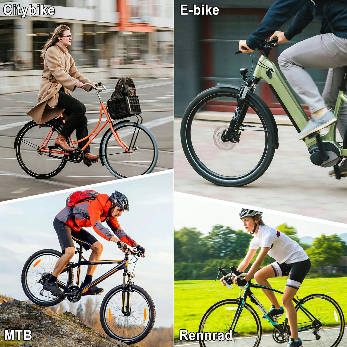 Bequemer Fahrradsattel Weicher Sattel mit Doppel-Federung