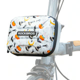 ROCKBROS Fahrrad-Lenkertasche, wasserdichte Hartschale, für Faltrad