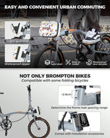 ROCKBROS Fahrrad-Lenkertasche, wasserdichte Hartschale, für Faltrad