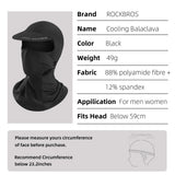 ROCKBROS ROCKBROS Kominiarka z daszkiem pod kask Ochrona UV Szybkie suche lato do jazdy na rowerze W?dkowanie Sporty na ?wie?ym powietrzu, Unisex Kominiarki
