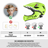 Casque intégral ROCKBROS pour enfants, motif dessin animé, avec mentonnière amovible
