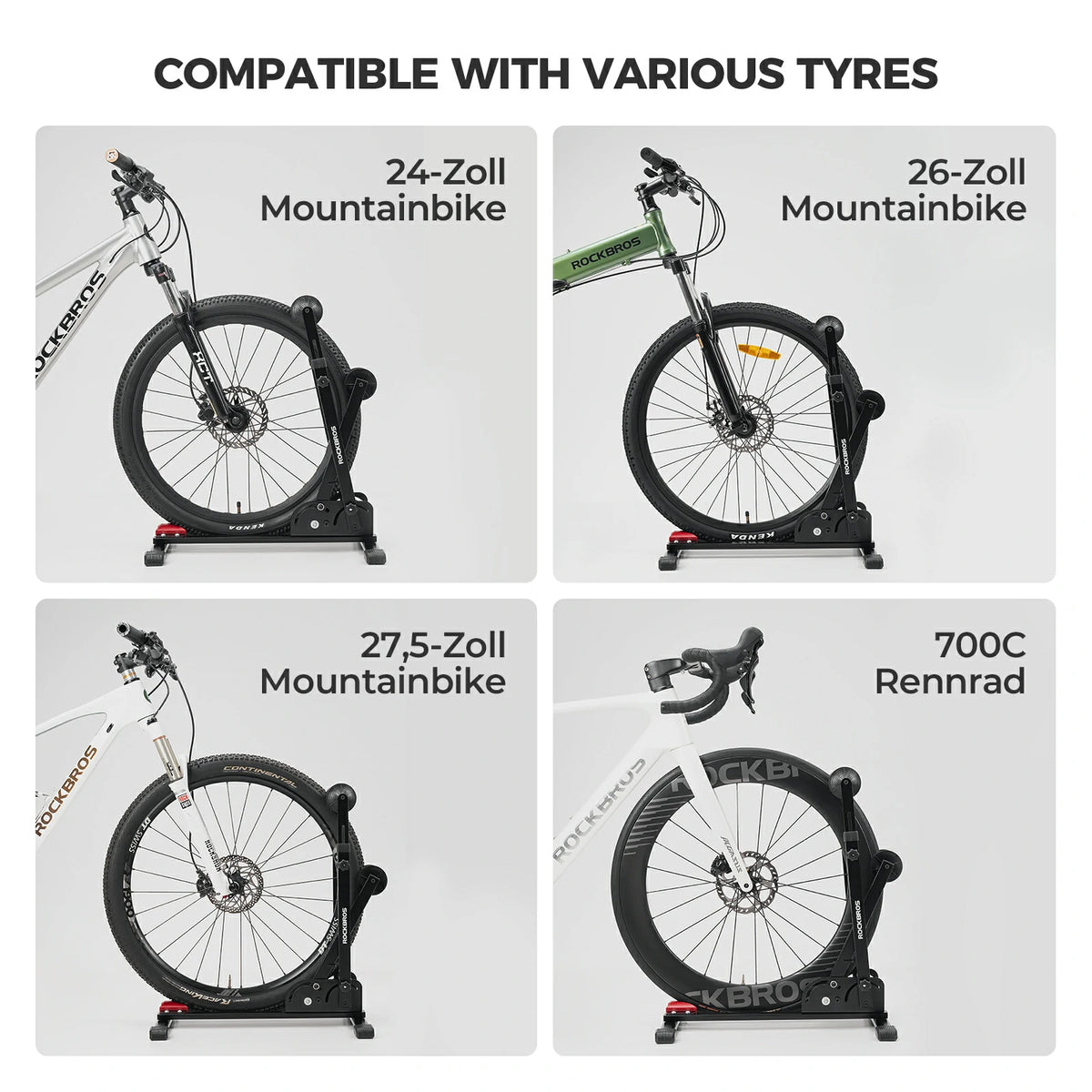 Double-Leg Carbon Steel Bicycle Kickstand – ROCKBROS-DE