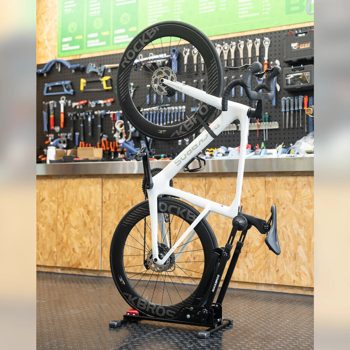 Support de vélo pliable à double entretoise en acier au carbone – ROCKBROS-DE