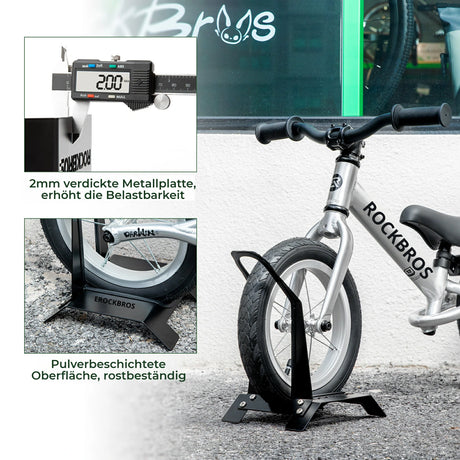 Fahrrad Parkständer für 12 Zoll Kinderfahrräder – stabiler und sicherer Ständer