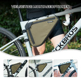 Fahrrad-Rahmentasche mit doppelseitigem Reißverschluss