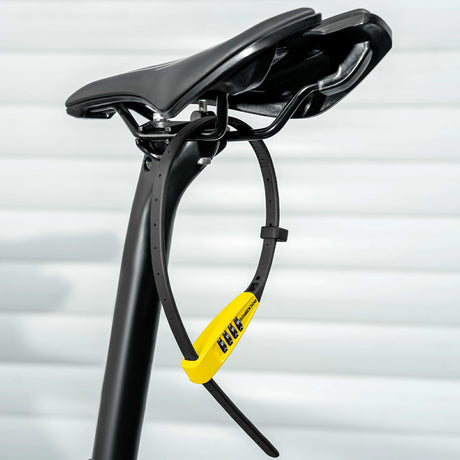 Fahrradschloss – 4‑stelliges Zahlenschloss mit Stahlkabel (54 cm, 98 g)