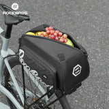 faltbare einteiler-gepäckträgertasche in schwarz