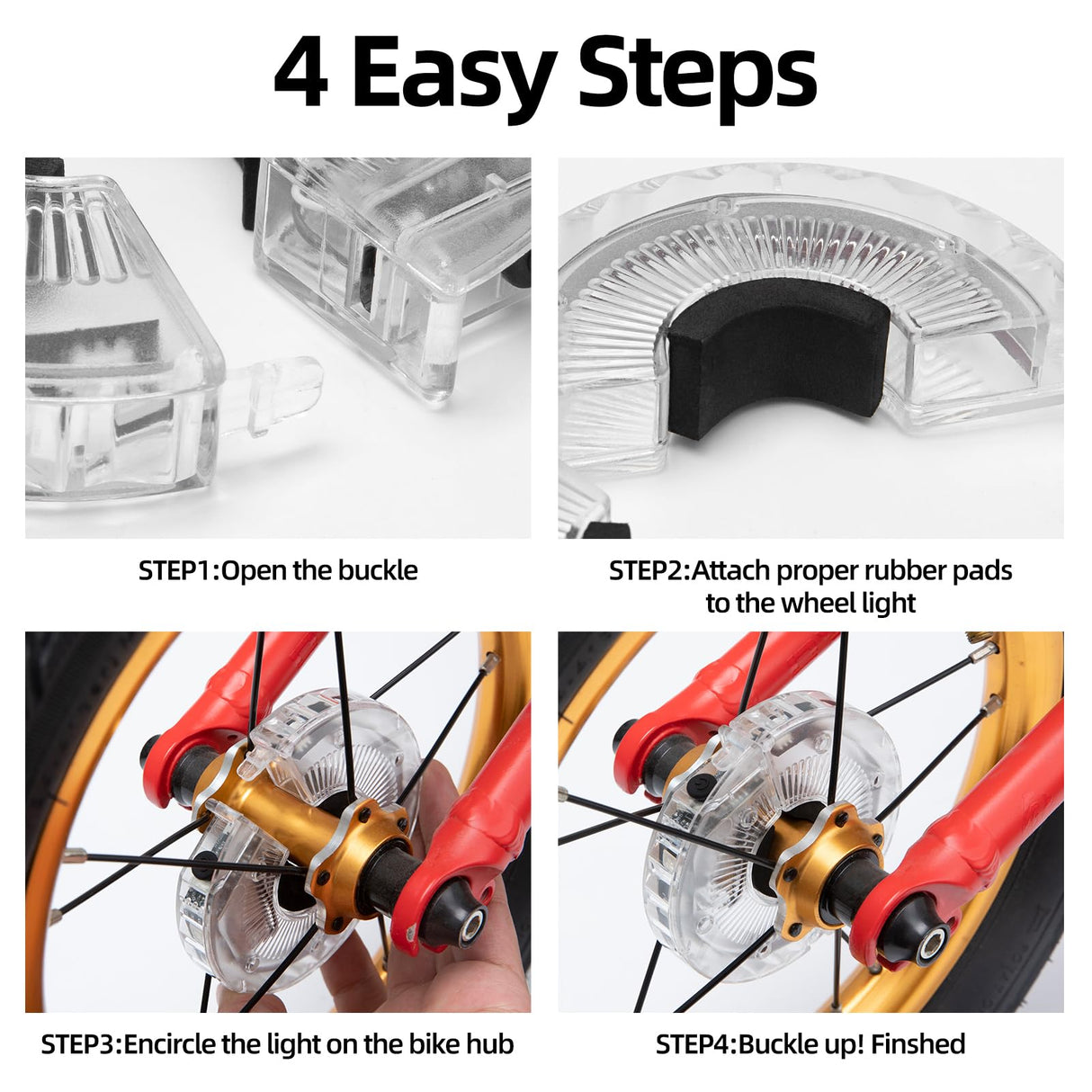 ROCKBROS led bike wheel light kids
