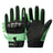 Black and green gloves with dinosaur design on a white background #color_green