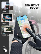 Fahrradhandschuhe mit gepolsterten Handflächen und Touchscreen-Fingerspitzen