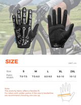 Fahrradhandschuhe mit gepolsterten Handflächen und Touchscreen-Fingerspitzen
