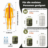 Mumienschlafsack Daune