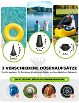 Qunature elektrische Luftpumpe mit 2-in-1 Funktion zum Aufblasen und Ablassen
