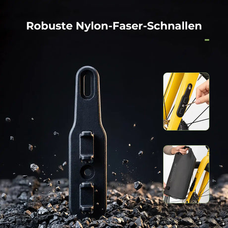 haltbare fahrradhalterung aus robustem material fuer die trockentasche