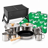 Familien-Grillküche Bundle: Topfset, Grill & Picknickdecke